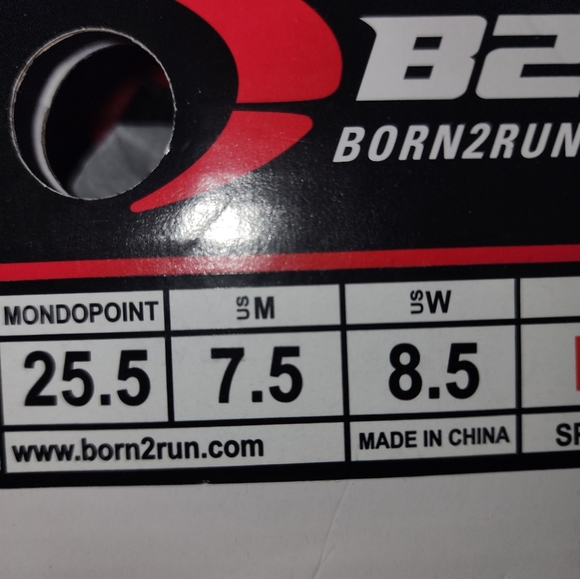 Born2run red & black running shoes unisex - Picture 6 of 9